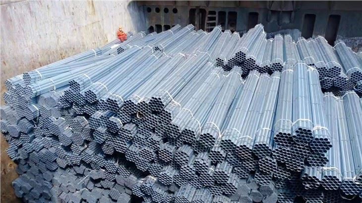 Tabung Baja Galvanis yang Dicelup Panas Dengan Lapisan Seng 50 Mikron