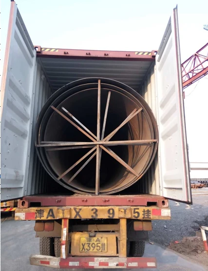 Diameter Besar 64inch Baja Ringan SSAW Spiral Welded Pipe Untuk Minyak / minyak bumi