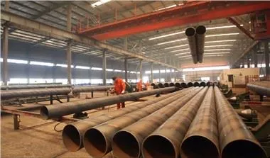 API 5L X42 X52 X56 X60 SSAW Carbon Steel Spiral Pipeline Pipa Piling Diameter Besar